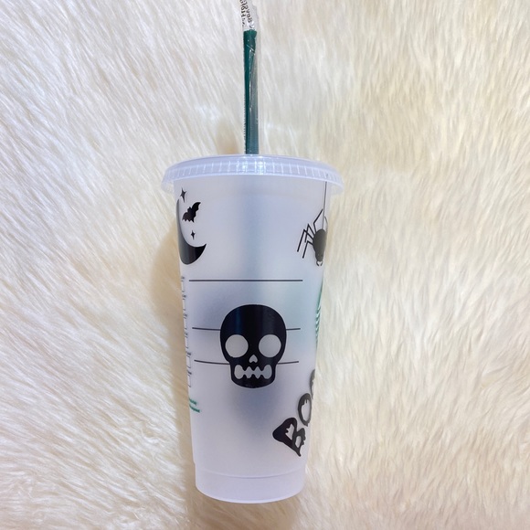 Starbucks Custom ☠️ Halloween Icon Frosted Tumbler - Picture 10 of 14